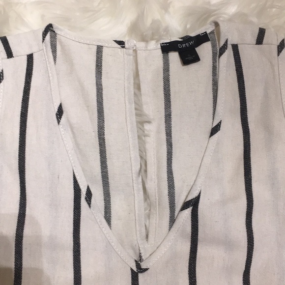 Anthropologie | Drew Black/White Stripes Jumpsuit - Picture 10 of 16